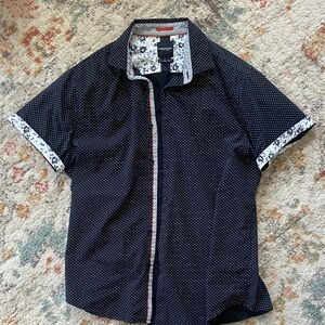 Denim & Flower Muscle Sleeve Button Down